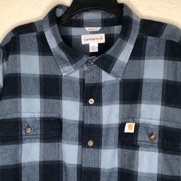 Carhartt Workwear: Men's 103822 437 Hubbard Flannel LS Shirt - Picture 3 of 6